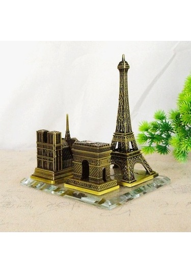 Lijinxu Magideal Kule Heykeli Bina Modeli Yaratıcı Paris Temalı Bronz