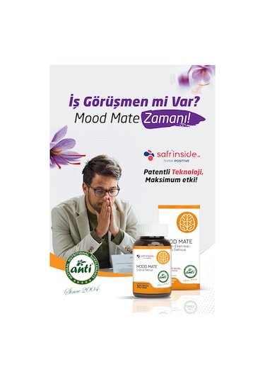 Anti Mood Mate Safran Ekstresi Tableti 30 Tablet