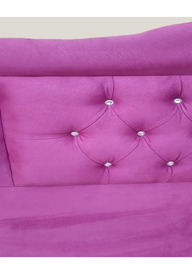 Başlık Dk Tek Kişilik 100'lık Model Tay Tüyü Fuşya Kumaş Dolgun Kapitoneli Elyapım