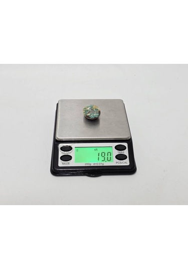 Doğal İran Nişabur Firuze Turkuaz Taşı 19 Karat - 3,75 Gram renkli