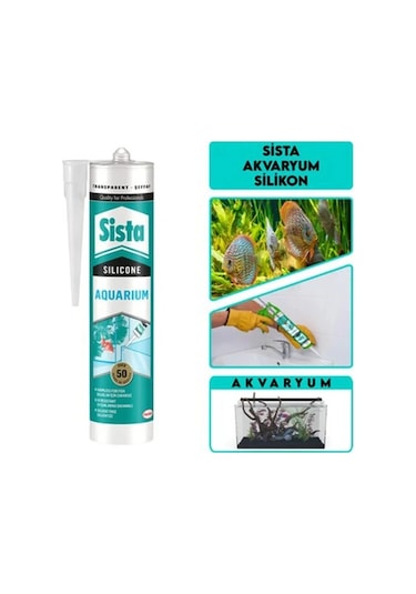 Sista Akvaryum Silikon Şeffaf 310 Ml Şeffaf
