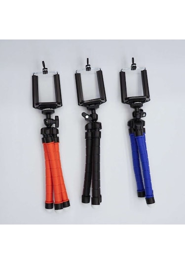 Kingma Esnek Ahtapod Tripod Telefon Tutucu Kırmızı