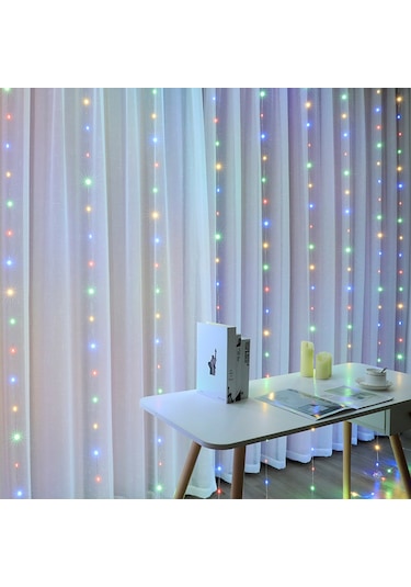 Skycity Kırmızı Led Pencere Perde Işığını, 3x3m 100 Led, Usb İle 8 Fonksiyonlu Kumandalı, Noel Ve Tatil Dekorasyonu Için Dayanıklı Bakır Tel Işık Zinciri Diğer
