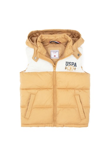 U.s. Polo Assn. Erkek Çocuk Camel Yelek Dokuma 50312089-vr015 Camel
