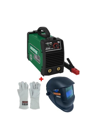 Askaynak 205 Inverter Kaynak Makinası 180 + Maxstar Kaynak Maskesi + Starline Kaynak Eldiveni