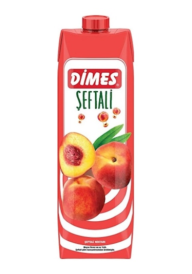 Dimes Meyve Suyu 1Lt Şeftali x 12 Adet
