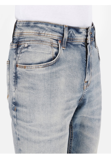 Colins 044 Karl Normal Kesim Düşük Bel Düz Paça Mavi Erkek Jean Pantolon 001