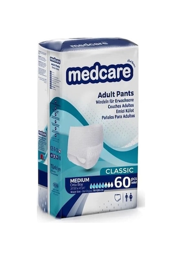 Medcare Medcare Emici Külot Hasta Bezi M 60'lı