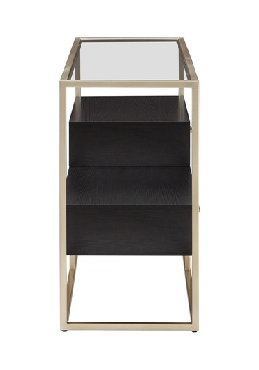 Faye Gold Metal Ahşap&cam Dresuar Ahşap