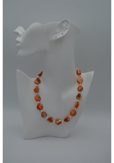Stoneage Geçek Inci Ve Sedef Kolye N11.38795 Siyah