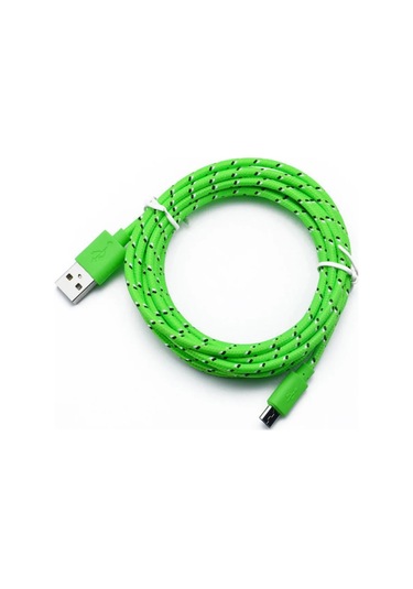 Mikro Usb Kablosu 2.4a Hızlı Şarj Cep Telefonu Şarj Tarih Kablosu Samsung Uyumlu Green Micro Usb 0.5m Diğer