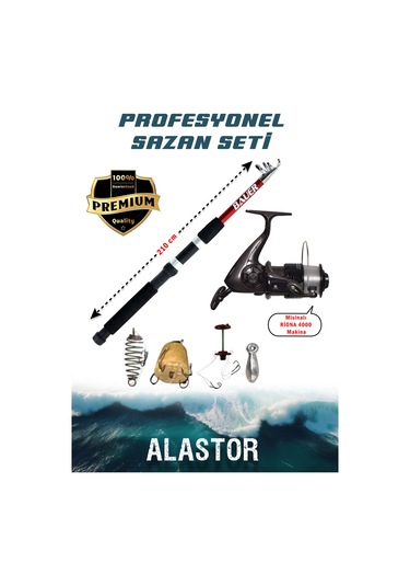 Profosyonel Sazan Olta Takımı 1 Adet Kamış 1 Adet Makine Sazan Olta Seti Makineli