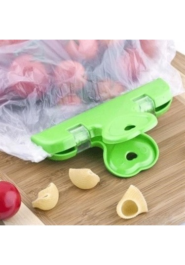 Büro Ev Ofis Mutfağı İçin 2parça Kolay Torba Paket Poşet Kapatıcı Mandal Kilitli Klips Seti