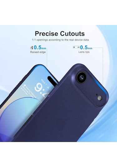 Teleplus Apple Uyumlu iPhone 17 Air Kılıf 0.3mm Ultra Thin Hayalet Pp Kapak