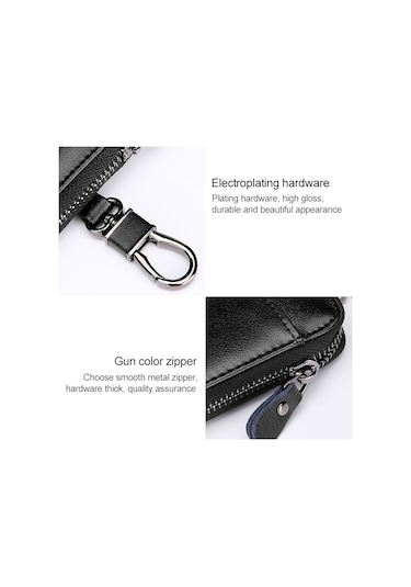 9105 Belden Askılı Büyük Kapasiteli Fermuarlı Deri Anahtarlıklı Çanta Çok Fonksiyonlu Cüzdan Pembe