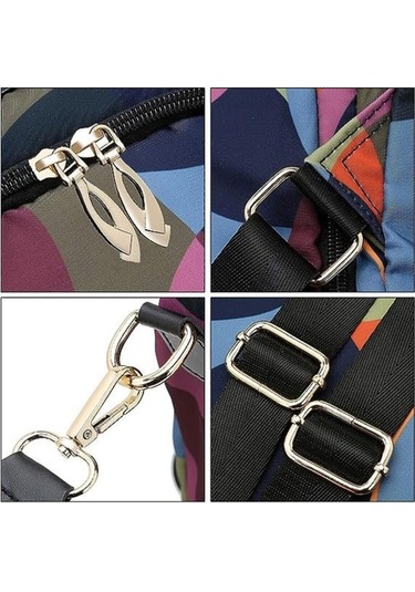 Yulong Yrchenglı Kadın Naylon Hırsızlığa Karşı Dayanıklı Sırt Çok Renkli