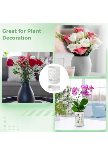 Delikli Orkide Saksısı Seramik Saksılar Açık Hava İç Mekan Çiçek Saksıları