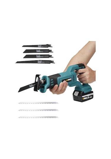 Stilmax TKT4810T 48V Samsung Çift Akülü Tilki Kuyruğu Testere + 7 Bıçak