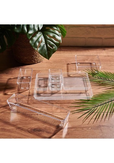 Qutu Şeffaf Çekmece İçi Düzenleyici - 30x23x5 Cm ŞEFFAF