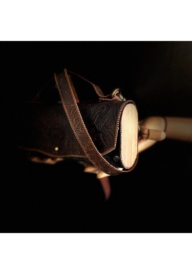 Hakiki Deri, El Yapımı Bayan Çanta, Bayan Cüzdan Larissa V39 Acı Kahverengi