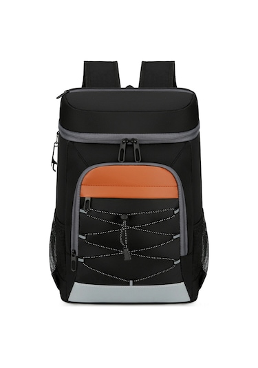 Qingmipy Sıcak-sojuk Saklama Isı Yalıtımlı Pansumanlı Outdoor Mutfak Çanta, Su Geçirmez Oxford Kumaş, Büyük Kapasite野营/野餐/午餐适用 Siyah Siyah