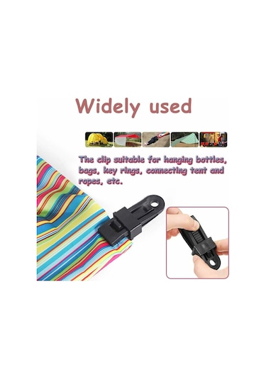 Çadır Kelepçesi 6 Adet Plastik Branda Kelepçesi Dış Mekan Çadır Kelepçeleri Diğer