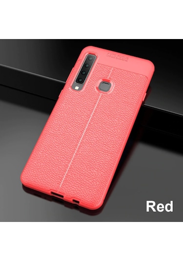 Galaxy A9 2018 Kilif Deri Desenli Kamera Korumali Silikon 493896154