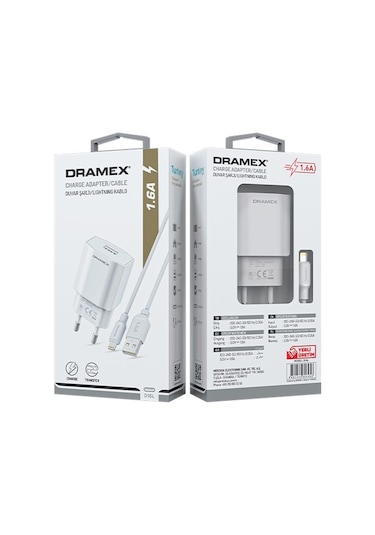 Dramex D16L 1.6A Lightning Şarj Adaptörü
