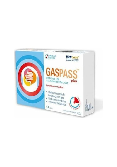 Wellcare Gasspass Plus 20 Tablet