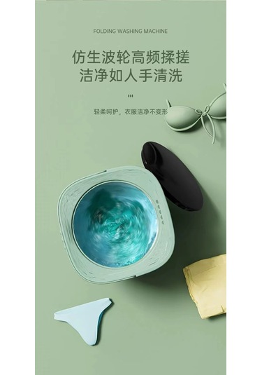 Portatif Katlanabilir Çamaşır Makinesi 4 Litre Mavi