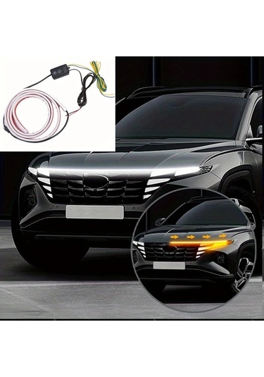 Motion003 180cm Beyaz Sarı Led Araba Işık Barı Esnek Kurulum Güvenli Sürüş İçin Araçlar Suv Kamyonlar İçin 12v Su Geçirmez Dekoratif Led Işıklar