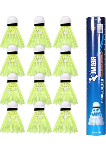 Flybuy Ve Topu Rüzgar Plastik Mekan Kullanımı İçin İç Dış Dayanıklı Badminton Adet 12 - Sx