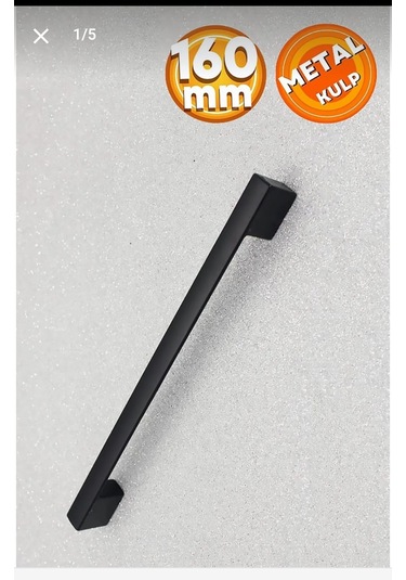 Sehrimanoglu 160mm Lüks Siyah Köprü Kulp Dolap Cekmece Kulpu