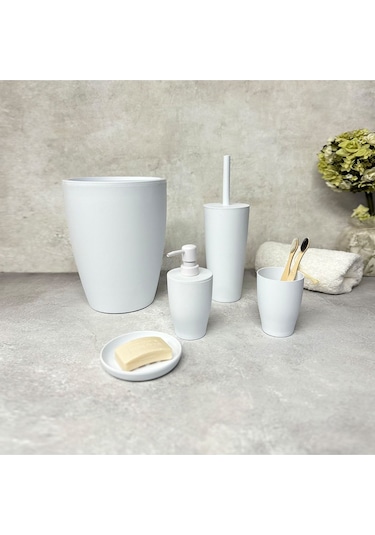 Prima Nova Pure Banyo Seti 5li-beyaz Beyaz