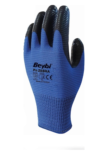 Beybi Mavi Zebra Pn5 İş Eldiveni
