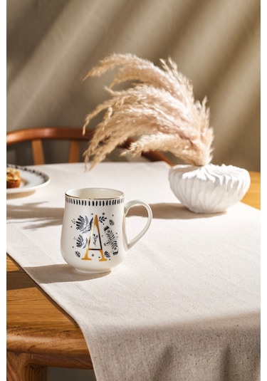 Emsan Artisan A Letter New Bone Kupa 220 Ml