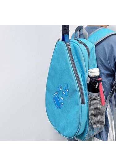 Suntek Tenis Sırt Çantası Taşınabilir Çantası, Raketi Mavi