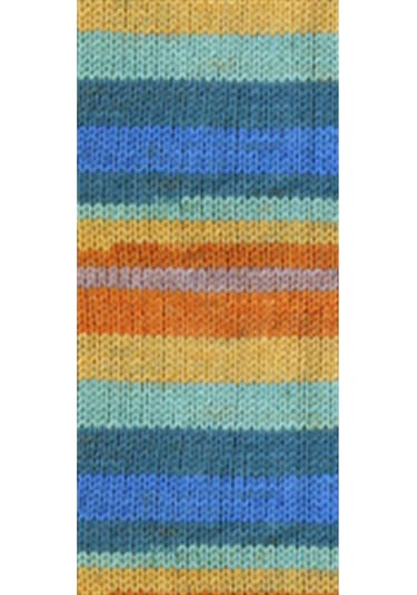 5 Adet Vega Stripe Premium Akrilik El Örgü İpi Yünü No: 82421 RYL-NWNKVS82421-5