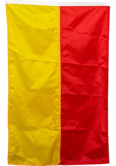 Cankurtaran Bayrağı Sarı&kırmızı 75x100 Sarı