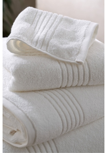 Ultra Yumuşak Banyo Havlusu, Pamuk, Tekli Beyaz