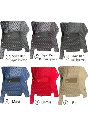 Ford Tourneo Connect 2017 Sonrası Araca Özel 8d Tek Katmanlı Havuzlu Paspas Takımı