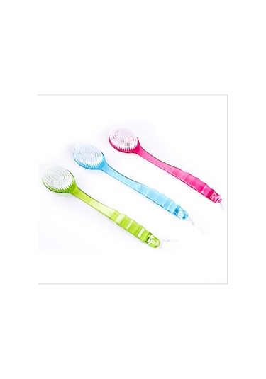 Teltree Uzun Saplı Duş Fırçası, Yumuşak Tüyler Ve Masaj Tanecikleri, Islak/kuru Kullanım, Ölü Deri Kaldırma Ve Dolaşımı Artırma, Her Cinsiyet İçin Mavi Mavi