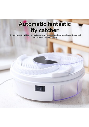 Geekyou Ev İçi Usb Elektrikli Sessiz Sinek Yakalama Aleti - Fiziksel Yöntemle Güvenli Sinek Öldürücü