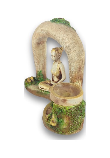 Yogacı Kız Buhurdanlık Geriakış Tütsülük