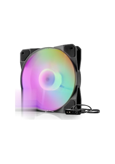 Kasa Fanı Rgb 12 Cm - Siyah Hdx1517