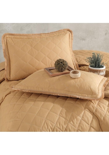 Clasy Çift Kişilik Yatak Örtüsü Tafana Zencefil