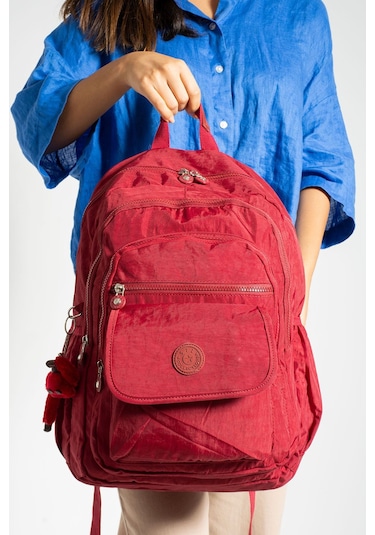 Ultra Hafif Çok Cepli Su Geçirmez Okul Çantası Laptop, Notebook, Okul, Spor, Seyahat Kırmızı Tyc2a700f3b9270606-3 Kirmizi
