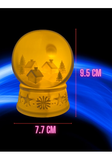 Işıklı Kış Küresi Beyaz