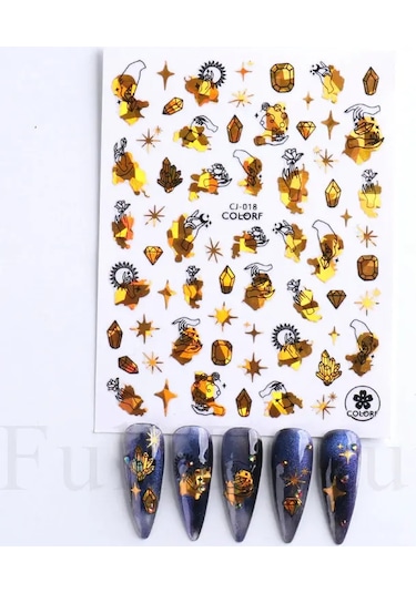 Yeşil Yapraklar Mantar 3d Yapıştırıcı Tırnak Çıkartmaları Şeytan Göz Dondurma Nail Art Kaydırıcılar Rüya Catcher Kaktüs Bahar Folyolar Ppeb171 Mor Renk