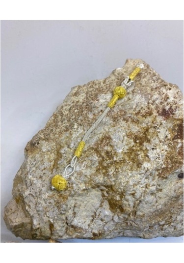 Klasik Model Kazaziye Yaldız Gümüş Kombin Tekli Püskül